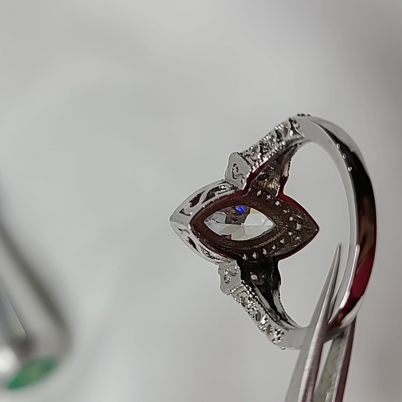 Marquise Diamond Simulant Ring - Picture 13 of 14